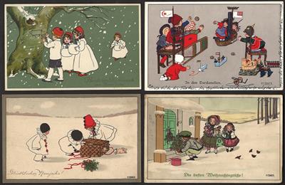 Poststück - Partie AK Pauli Ebner u.a. mit Weihnachten - Neu Jahr - Patriotika etc., - Motiv- und Ansichtskarten