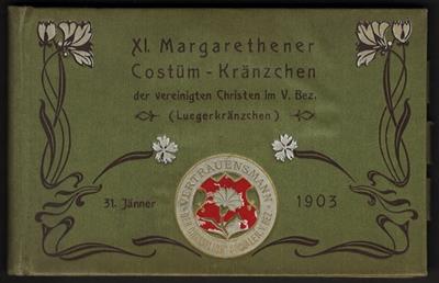 Poststück - Partie AK Wien 2. bis 12. Bezirk u.a. mit Ballspende XI Margarethener Costüm Kränzchen 1903 mit Ansichten, - Motiv- und Ansichtskarten