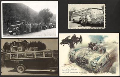 Poststück - Partie Foto- und Motivkarten "Autos", - Motiv- und Ansichtskarten