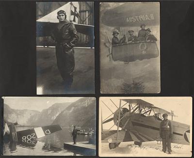 Poststück - Partie Motivkarten "Flugzeug" und "Zeppelin", - Motiv- und Ansichtskarten
