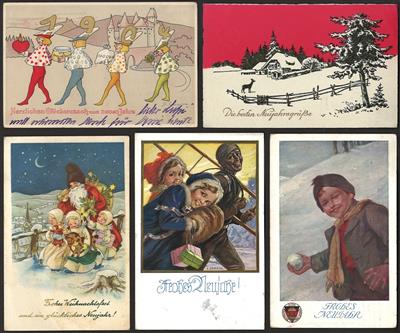 Poststück - Partie Motivkarten meist Glückwunsch mit Weihnachten und Ostern, - Motiv- und Ansichtskarten
