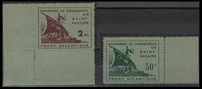 (*) - D. Bes. WK II - St. Nazaire Nr. 1 und 2, - Stamps