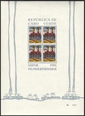 ** - Kap Verde Block Nr. 7/9 (HUNDERTWASSER), - Stamps