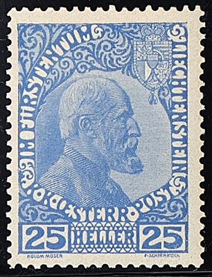 * - Liechtenstein Nr. 3yb (ultramarin), - Stamps