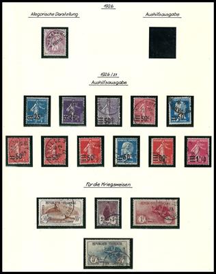 gestempelt - Sammlung Frankreich ca. 1848/1995, - Briefmarken