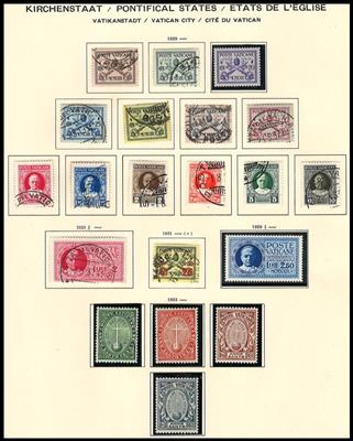 gestempelt/*/** - Sammlung Vatikan 1929/1990, - Stamps