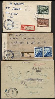 Poststück - Österr. - Lagerpost 1947 -2 Rekobriefe - Známky