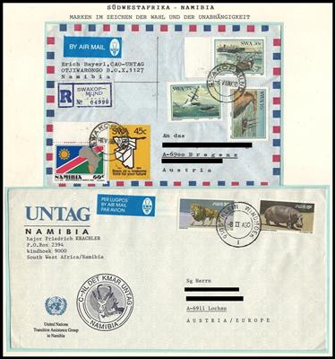 Poststück - Österr. UNO Einsatz in Namibia, - Známky