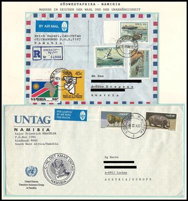 Poststück - Österr. UNO Einsatz in Namibia, - Briefmarken und Ansichtskarten