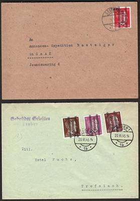Poststück - Österreich 1945 - Grazer - Francobolli