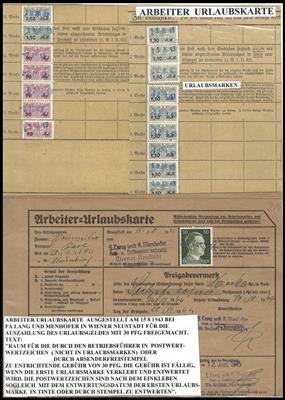 Poststück - Ostmark - 2 frankierte - Stamps