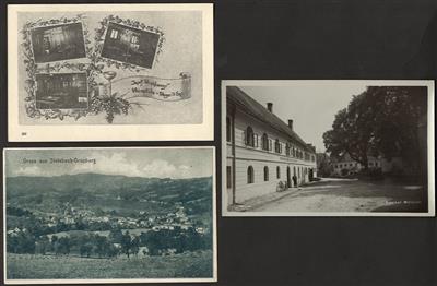 Poststück - Partie AK OÖ mit Wels - Bad Hall - Losenstein - Steyr - Weyer - Wels - Schärding etc., - Briefmarken und Ansichtskarten