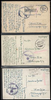 Poststück - Partie Feldpost-Belege "2. Weltkrieg" - ca. 105 Belege, - Briefmarken und Ansichtskarten