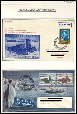 Poststück - Sammlung Belgische und Niederländische Antarktis - Expeditionen, - Stamps