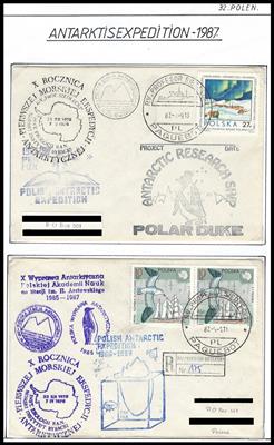 Poststück - Sammlung Polnische Expeditionen in der Arktis und Antarktis, - Stamps