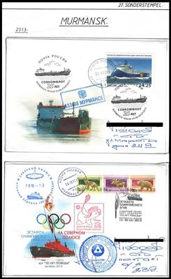 Poststück - Sowjetunion/Rußland - Partie Sonderstempelbelege Bezug Arktis, - Francobolli