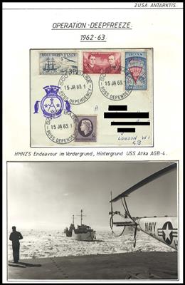 Poststück - Stationen der USA in der Antarktis - Sammlung Operatione Deepfreeze ab 1954, - Briefmarken und Ansichtskarten