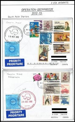 Poststück - Stationen der USA in der Antarktis - Sammlung Operatione Deepfreeze ab 1980, - Stamps