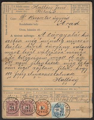 Poststück - Ungarn 1892, - Známky