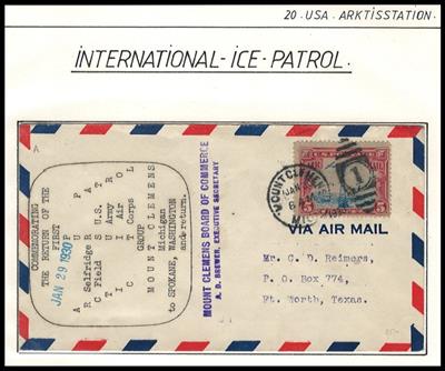 Poststück - USA in der Arktis - Partie Poststücke Ice Patrol - Frühwarnstationen, - Briefmarken und Ansichtskarten