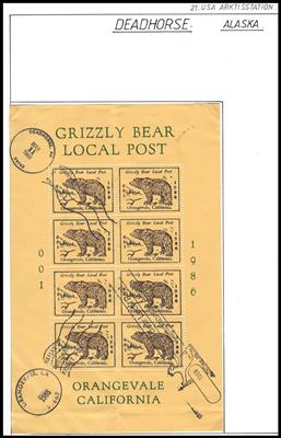 Poststück - USA - Sammlung Poststücke Alaska, - Briefmarken und Ansichtskarten