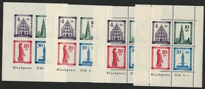 **/*/(*)/gestempelt - Sammlung Franz. Zone mit etwas Bizone, - Briefmarken und Ansichtskarten
