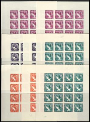 (*) - Österr. - Kl. partie Vignetten zur WIPA 1933 auf 1 Steckblatt, - Briefmarken und Ansichtskarten