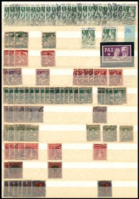 gestempelt/**/* - Partie Schweiz ab ca. 1913 mit viel Pro Juventute, - Briefmarken und Ansichtskarten