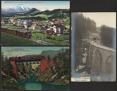 Poststück - Partie AK Mariazellerbahn - Briefmarken und Ansichtskarten