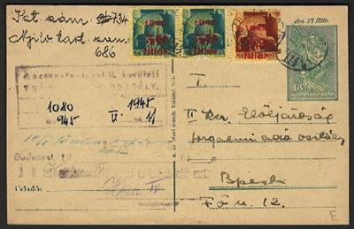 Poststück - Partie Belege Ungarn ab 1945, - Briefmarken und Ansichtskarten