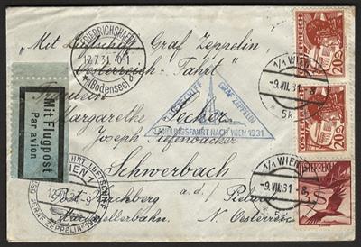 Poststück - Sammlung Belege Deutschösterr. u. I. Rep., - Briefmarken und Ansichtskarten