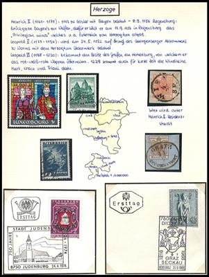 */gestempelt/Poststück - Individuell Sammlung "1000 Jahre Österreich", - Francobolli