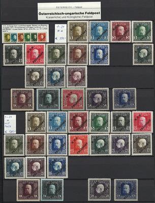 **/*/gestempelt - Saubere Sammlung Österr. Feldpost, - Stamps