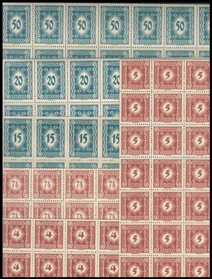 ** - Österreich Porto Nr. 75/83 und 103/111 (je 300), - Briefmarken