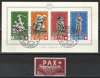 gestempelt - Partie Schweiz aus ca. 1850/1969, - Stamps