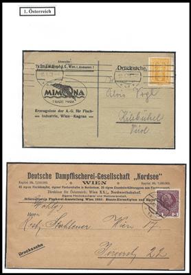 Poststück/Briefstück/** - Motivsammlung "Geflügel, - Stamps