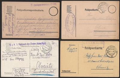 Poststück - Partie Österr. Feldpost - Briefmarken