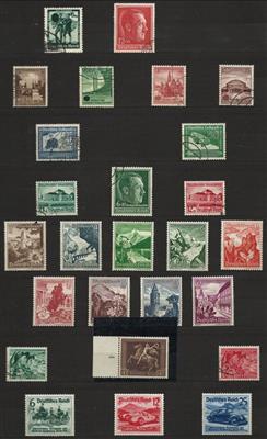 **/gestempelt - Sammlung D.Reich 1938/1945, - Briefmarken