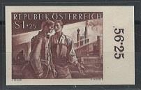 ** - Österr.   ANK. Nr.1028 U (Heimkehrer) ungezähnzes - Briefmarken