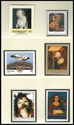 ** - Österr. - Partie EURO - NEUHEITEN (FRANKATURWARE) - Sammlung 2002/2017 (tls. auch gestempelt gesammelt), - Briefmarken