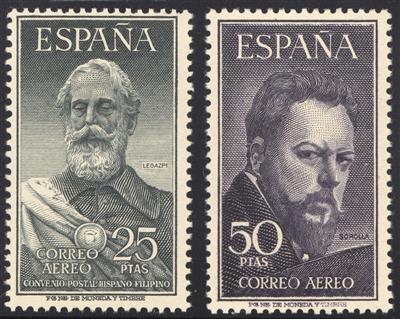 ** - Spanien Flug  Nr. 1019/20 postfr. Prachtstücke, - Briefmarken
