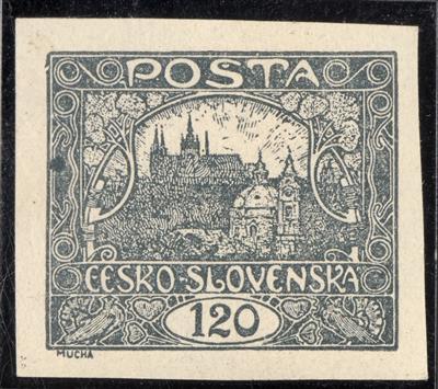 * - Tschechosl. Nr. 32 Ub (silbergrau), - Briefmarken