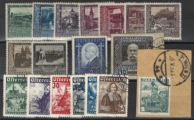 gestempelt/Briefstück - Sammlung Österr. I. Rep. mit Monarchie etc., - Briefmarken