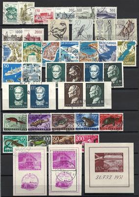 gestempelt/**/* - Partie Jugosl. ab 1945 auch mit Blockausg., - Briefmarken