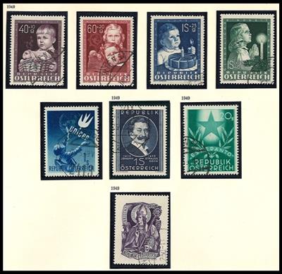 gestempelt - Sammlung Österr. 1945/1972, - Briefmarken