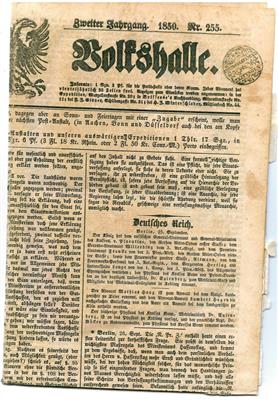 Österr. Zeitungsstempel 1850: CONTROLLSTEMPEL FÜR ZEITUNGEN Wi - Briefmarken