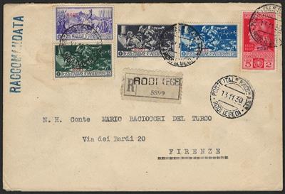Poststück - Ägäische Inseln (Egeo) Nr.26/30 (Francesco - Briefmarken
