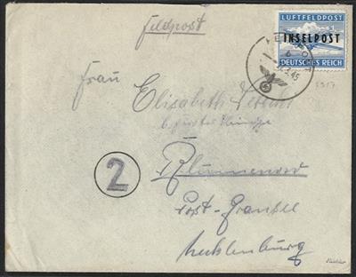 Poststück - D. Feldpost Nr. 8BII entwertet - Briefmarken