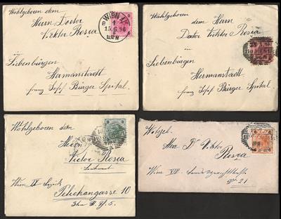 Poststück - Große Liebeskorrespondenz Österr. Monarchie ca. 1895/1905, - Briefmarken