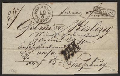 Poststück - Österr. 1850/1871 - Partie markenlose Briefe, - Briefmarken